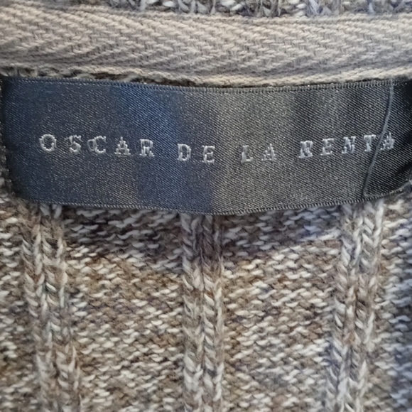 Oscar de la Renta sweater zip up neck XL - Picture 5 of 5